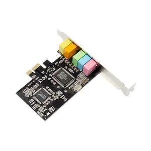 Fabricante de preço de fábrica, fornecedor, 6 canais, saída pci, interface expressa, placa de som de áudio