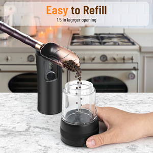 เครื่องบดพริกไทยไฟฟ้าพร้อมการตั้งค่าการบดแบบปรับได้ 5 ระดับ-ไฟ LED ความจุ 100 มล. ชาร์จ USB-C ได้ 300W ตัวเครื่องทำจากพลาสติก - Product Image 4