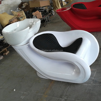 Chaise de shampooing rouge chaise de lavage de cheveux de salon de coiffure pour la vente en gros