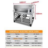 Four à gaz commercial automatique en acier inoxydable Four à gâteau monocouche Cuisinière commerciale avec pizzeria à gaz en pierre