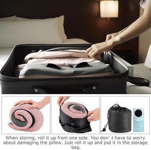 Almohada de Viaje en Forma de U de Espuma Viscoelástica <span class=keywords><strong>para</strong></span> <span class=keywords><strong>Viajes</strong></span> <span class=keywords><strong>Largos</strong></span> en Avión, <span class=keywords><strong>Viajes</strong></span> por Carretera, Oficina y Uso en el Hogar con Soporte de Alta Densidad - Product Image 3