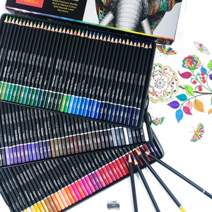 Set Professionale di 120 Matite Colorate in Scatola di Cartone per Artisti, per Schizzi <span class=keywords><strong>e</strong></span> Disegni con Colori Vivaci <span class=keywords><strong>e</strong></span> Mina Morbida - Product Image 2