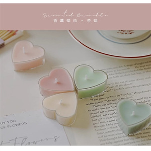 Heart Shaped Scented Candles Soy Wax <b>Tea</b> <b>Lights</b> Romantic Valentine Gift Decor - Product Image 6