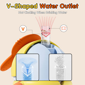 Vente en gros d'usine OEM de gel de silice à motif animal 300ml sans BPA tête de lapin matériau PP grand gobelet droit pour bébés - Product Image 6