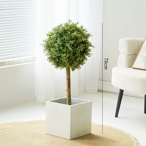Decoración del hogar para interiores/exteriores con <span class=keywords><strong>maceta</strong></span> <span class=keywords><strong>de</strong></span> árbol <span class=keywords><strong>de</strong></span> simulación ecológica artificial con bola <span class=keywords><strong>de</strong></span> madera <span class=keywords><strong>de</strong></span> flores para la boda <span class=keywords><strong>de</strong></span> Acción <span class=keywords><strong>de</strong></span> Gracias - Product Image 3