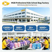 Classique garçons et filles étudiant sac à dos sac en gros sangle réfléchissante école primaire sac à dos pour maternelle 1-6