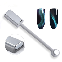 Bâton magnétique 3D Super fort pour les yeux de chat, stylo magnétique à Double tête pour l'art des ongles, vernis à Gel, motif de fleur, outil de manucure à faire soi-même