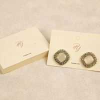 Cartes de présentation d'oreillettes en papier personnalisées, écologiques et imprimées sur mesure, avec logo et design personnalisé pour l'emballage de bijoux multiples