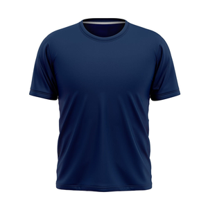 Camisas para hombres 220 GSM personalizado 3D bordado impreso algodón Camisetas manga corta Casual ropa de hombre al por mayor en Pakistán - Product Image 3