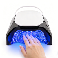 Lampe à ongles UV LED rechargeable haute puissance avec écran LCD, 4 minuteurs, capteur infrarouge, séchoir à manucure portable