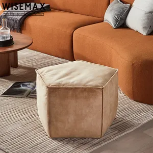 WISEMAX MÖBEL Modernes Wohnzimmer runder und fünfeckiger Hocker Schlafzimmer Ankleide zimmer Samts toff Ottomane mit Holzrahmen