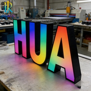 Insegna Luminosa 3D RGB a Colori per Attività Commerciali, Lettere RGB Personalizzabili, Impermeabile IP65, per Negozi, Hotel, Parchi, Insegna Personalizzata - Product Image 3