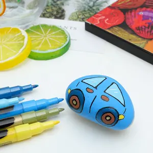 Gxin China Fabriek Groothandel Custom Metallic Multicolor Acryl Verf Marker Pen