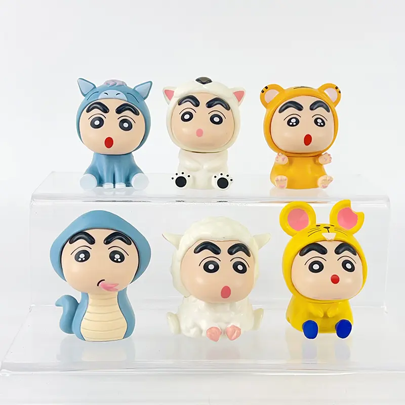 BJ аниме двенадцать животных китайского зодиака мелок Shin-Chan фигурка Милая мультяшная кукла заводская цена оптом