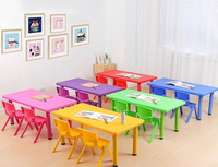 Ensemble table et chaises pour enfants en ABS non toxique, meubles de maternelle, bureau sécurisé pour tout-petits avec bords arrondis pour crèche