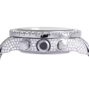 Reloj de Lujo con Diamante Moissanite Radiante, Diseño Atemporal, Acabado Pulido y Piedras Brillantes para Ocasiones Elegantes - Product Image 4