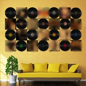 Tem dán tường giả đĩa than vinyl 7 8 12 inch, trang trí thủ công bằng nhựa, hình ảnh retro, quà tặng đĩa CD - Product Image 4