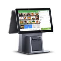 14 inç Çift Dokunmatik Ekranlı Android POS Sistemi Intel I5 Wi-Fi 6 Yazarkasa Terminali Yazıcı NFC Tarayıcı Perakende ve Restoranlar için