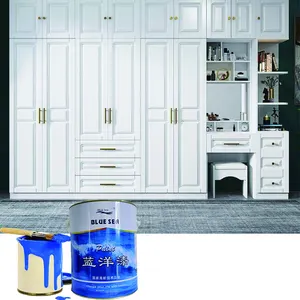 Bluesea Modern White Lacquer High Hardness White Matte Paint For Cabinet Ultra Clear Glass White Paint