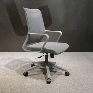 Silla de Oficina Ergonómica Blanca con Ruedas y Reposabrazos para Secretaria - Product Image 4