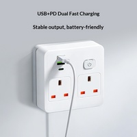 Adaptateur mural universel multi-prises 13A, ports de charge rapide USB Type-C, multiprise multifonction, rallonge électrique