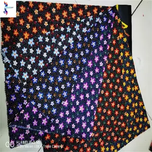 China Têxtil atacadista tecido malha poliéster FDY impresso estoque tecido