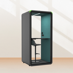 Cabina de Oficina Moderna Insonorizada con Iluminación LED para Uso en Edificios de Oficinas - Product Image 4