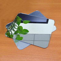 Plaque acrylique miroir 3 mm d'épaisseur, plaque acrylique miroir argentée pour la décoration intérieure et la publicité