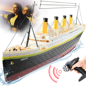 Modèle de bateau de croisière <span class=keywords><strong>Titanic</strong></span> RC avec télécommande 4 canaux, portée de 80 m, piles incluses - Cadeau pour enfants - Product Image 1