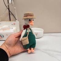 Jouets en peluche animaux personnalisables 2026, crochet, Madame Oie, poupée amigurumi pour enfants