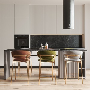 Professional China Manufactured Stylish High <strong>Bar</strong> Chair Modern Upholstered <strong>Bar</strong> <strong>Stool</strong> for Home <strong>Outdoor</strong> Hotel Dining Adjustable - Product Image 5