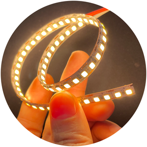 Smd2835 DC24V 1cm tagliabile 400Led/<span class=keywords><strong>m</strong></span> doppia faccia 360 gradi che emettono luce Led striscia di luce per tubo di Silicone profilo - Product Image 3
