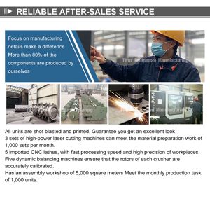 Haute productivité 220V recyclage des déchets de biomasse industrielle broyeur de bois feuilles de palmier broyeur multifonctionnel nouveau roulement de moteur - Product Image 5