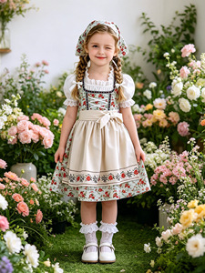 Girl Beer Festival Maid Lolita Dress <strong>Halloween</strong> Countryside Retro Poor Cosplay Costume Girl Oktoberfest Bavarian Dress - Product Image 2