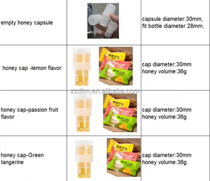 Tapón de Miel Vacío para Máquina de Miel, Calibre 30 mm, Tapón para Botella de Agua de Miel, Compatible con Botellas de Agua Mineral de 28 mm, Boquilla de Miel de PP de Grado Alimenticio - Product Image 3