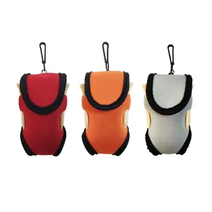 Mini Golf Ball Cleaner Pouch Bag And Holder Pouch Golf Accessories Cleaning Equipment Golf Pouch Bag With Clip And Belt