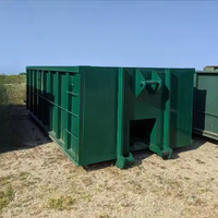 Conteneur de déchets de type baignoire de 15,40 pieds cubes de haute qualité pour vente en gros, avec système de levage par crochet, fabriqué en Chine