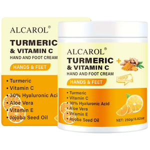 Crème de beauté pour les mains et les pieds 250g 8.82 Oz avec acide hyaluronique, revitalisant cutané, logo - Meilleure crème blanchissante pour les mains et les pieds - Product Image 1