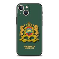 Drapeau Marocain Passeport Design Couverture UV Peinture Impression Sublimation Mobile Phone Case pour iPhone 11 12 13 14 15 16 Pro Max Case