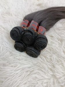 Letsfly Paquetes de Cabello Humano Liso de 28 Pulgadas, Natural y 1B/30 #   Extensiones de Cabello Virgen Brasileño 100% Natural, 20 Piezas, 1 kg, en Stock, Venta al Por Mayor - Product Image 6