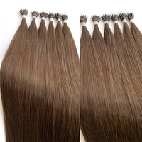 Extensions de cheveux russes Remy double trame 100 % vierges à pointe kératine et nano, texture lisse, pour salon – Le meilleur choix en gros