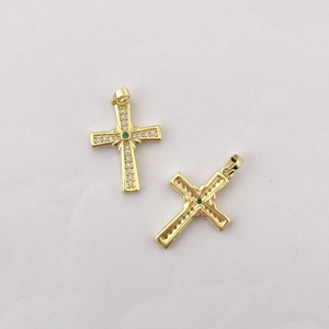 10 cái/túi chữ thập Rhinestone quyến rũ pha lê dangle vàng mặt dây chuyền cho phục sinh đồ trang sức vòng đeo tay vòng cổ bông tai thủ công trang trí - Product Image 1