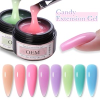 Vente en gros label privé gel dur pour la construction gel d'extension des ongles solide gelée gel de construction vernis à ongles