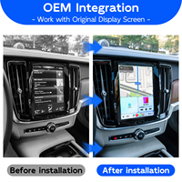 Kit de module décodeur sans fil Apple CarPlay Android Auto pour Volvo S90/S90L, mise à niveau de l'écran d'origine de la voiture, 2017-2022