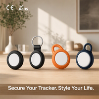 Mini Traceur GPS Intelligent Portable pour Clés, Bagages, Animaux, Enfants - Compatible iOS/Android, Format Rond, Léger avec Porte-clés