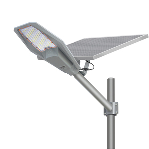 ไฟถนนพลังงานแสงอาทิตย์ 200W LED อลูมิเนียมอัลลอย IP65 ไฟส่องสว่างกลางแจ้งพร้อมแผงโซลาร์เซลล์โมโน ซีเซลล์แสงเดย์ไลท์ 5000K - Product Image 2