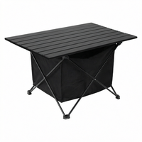 Table de camping moderne Woqi, pliable, portable, ultralégère, en alliage d'aluminium, avec sac de rangement en maille, mobilier d'extérieur