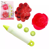DIY Umweltfreundliches Silikon-Kuchendekorations-Set mit 8-teiligem Backstift und Cupcake-Formen