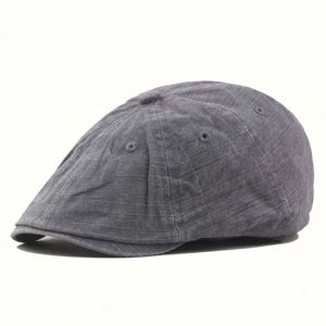Wholesale Fashion Solid Color <b>Plain</b> Newsboy Ivy <b>Cap</b> Washed - Product Image 4