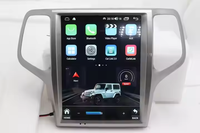 Autoradio multilingue de 12.1 pouces avec navigation GPS, lecteur multimédia Carplay pour voiture Jeep Cherokee de 2008 à 2013